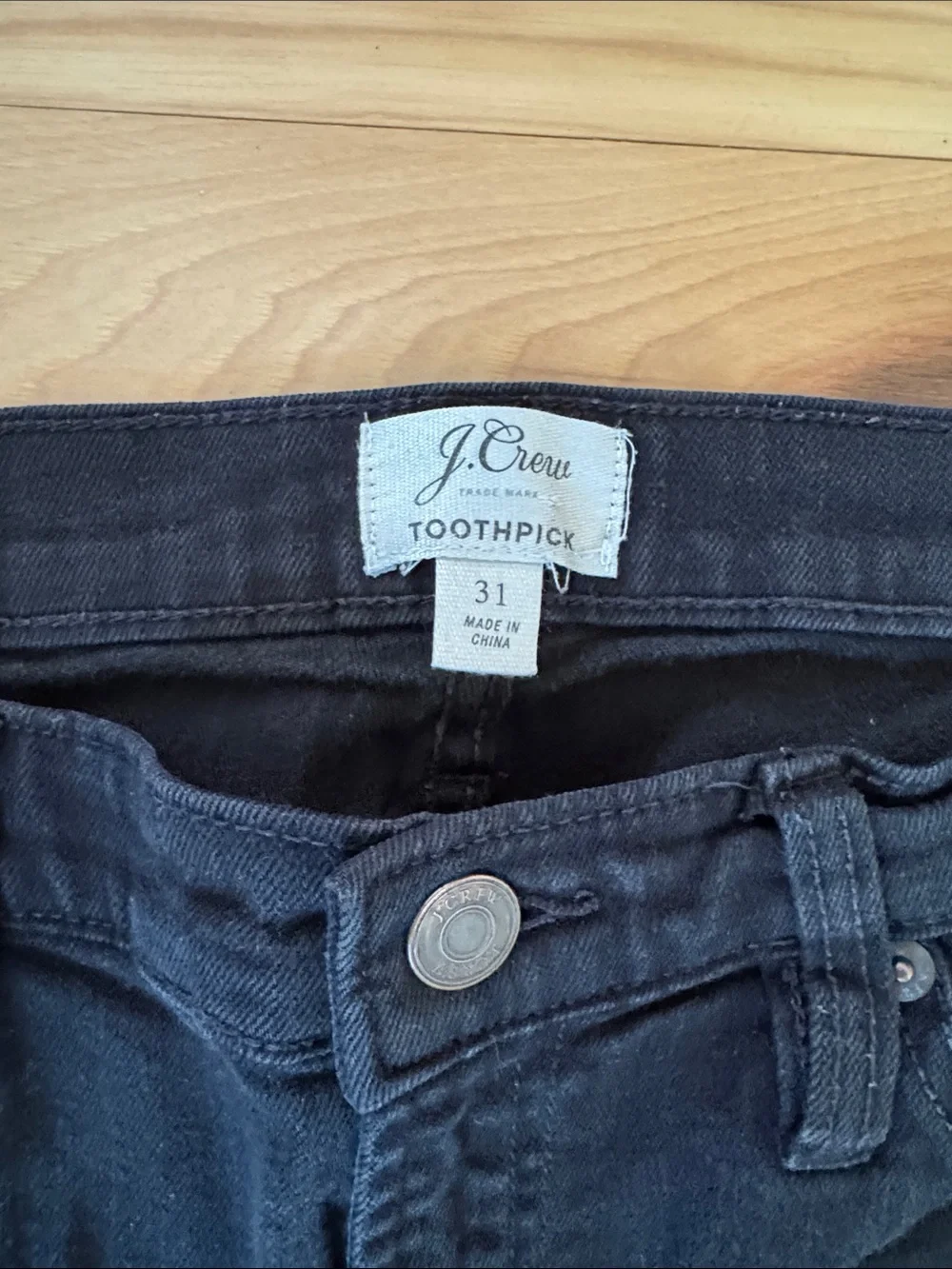 J. Crew Black Toothpick Women's Skinny Jeans